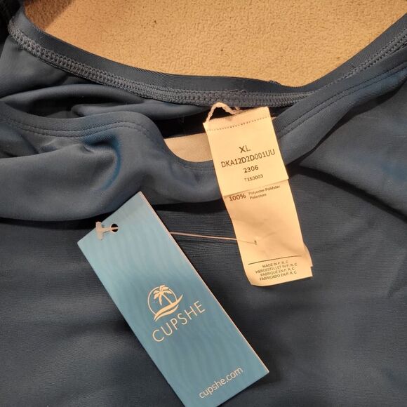 Cupshe Tankini Wrap Frint Top Bikini Size XL - Picture 5 of 6